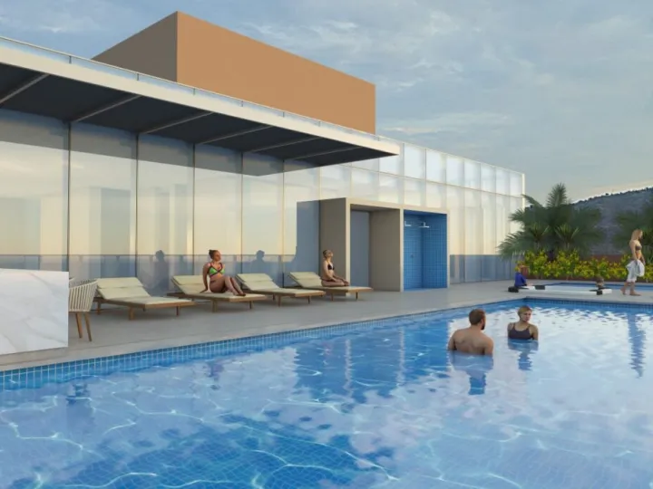 Fachada de WJ Tower, sector Bellavista, Santa Marta