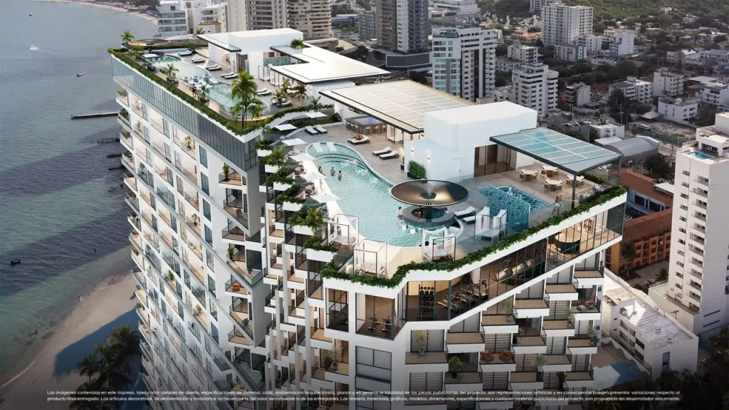 Apartsuite side view – Porto Sabbia Suites, in Puerto Gaira, Santa Marta