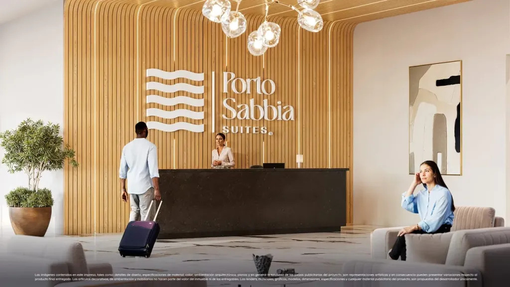 Apartsuite lobby – Porto Sabbia Residences, in Puerto Gaira, Santa Marta