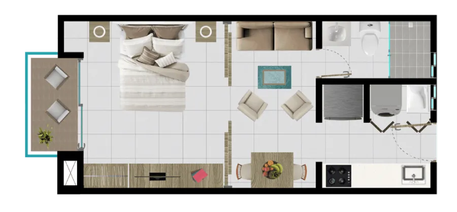 Coralina Sunset Type C floor plan