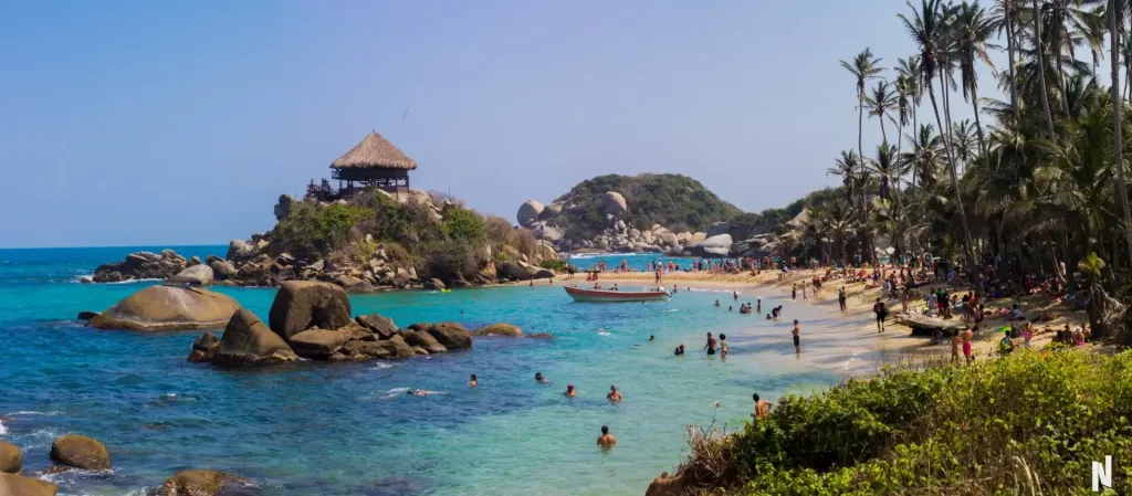Beach in Tayrona Park, Santa Marta