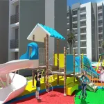 Children's playground with slide – Venecia de la Sierra, Nueva Andrea Carolina area, Santa Marta