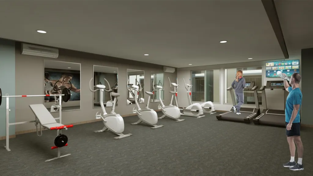 Indoor gym with cardio machines – Venecia de la Sierra, Nueva Andrea Carolina area, Santa Marta