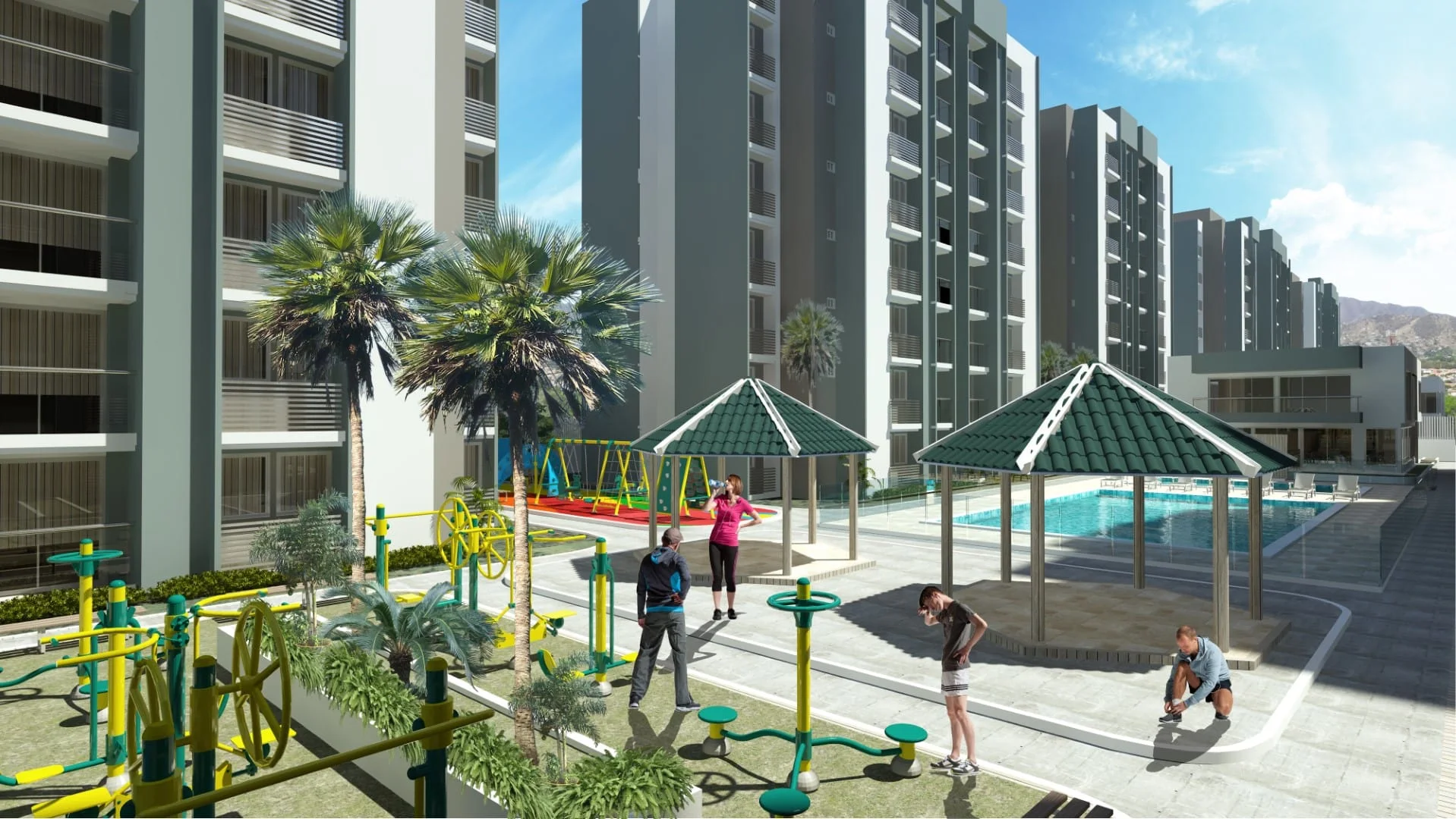 Venecia del Sol rendering 3 – Venecia del Sol, Nueva Andrea Carolina area, Santa Marta